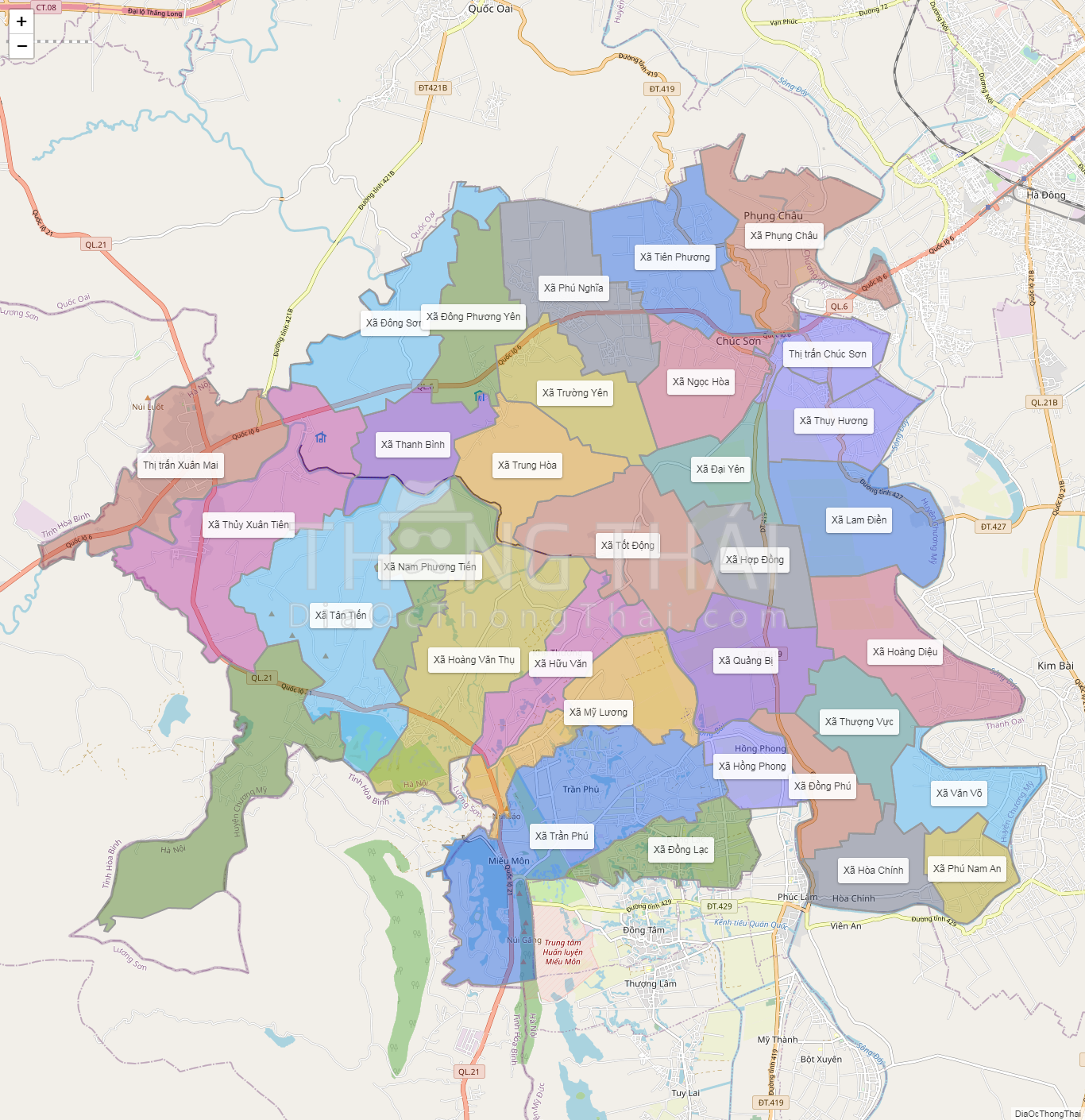 Giá thị trường bất động sản huyện Chương Mỹ, Hà Nội tháng 6 năm 2024
